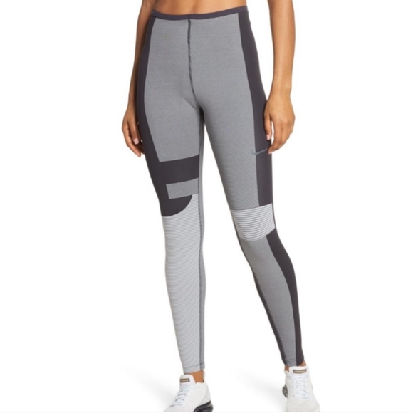 Nike Run Tech Pack Knit Pants Leggings Geometric S - Picture 2 of 13